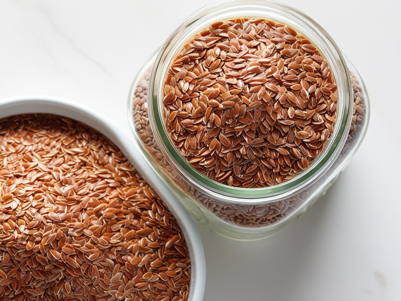 Flax Seeds 500g - Alsi Seeds | Flax Seeds for Hair Growth | Raw Seeds for Eating | Source of Iron & Dietary Fibre | Rich in Protein