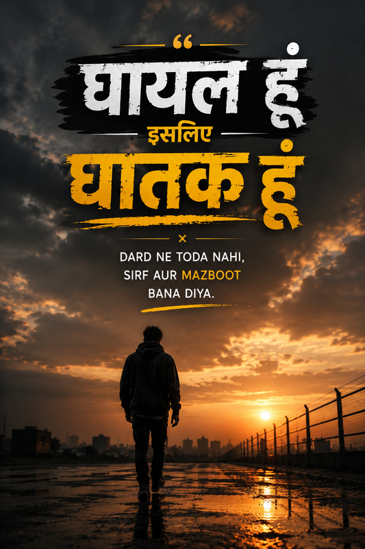 घायल हूं इसलिए घातक हूं