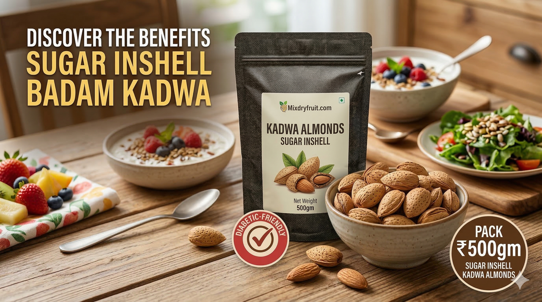 Healthy Snacking with Sugar Inshell Badam Kadwa