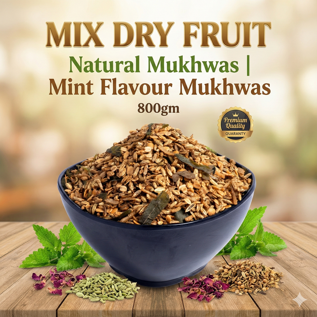 Experience Freshness and Wellness with Natural Mint Flavour Mukhwas