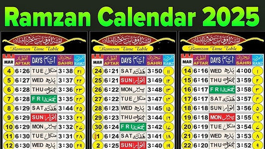 30 Days Mumbai Ramadan Calendar 2025