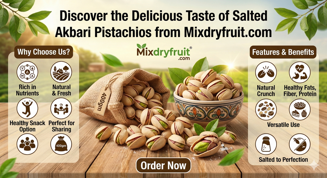 Salted Pista Premium 400gm - Nature's Crunch