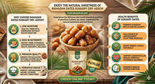 Ramadan Dates Sukkary Dry 400gm: The Perfect Healthy Snack