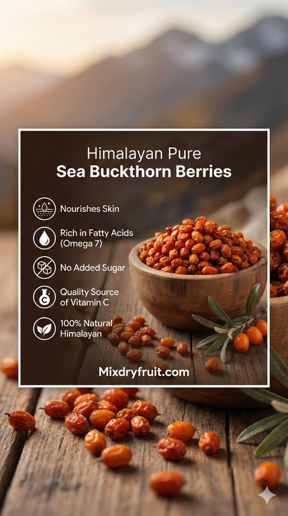 Pure Himalayan Sea Buckthorn Berries (500g)