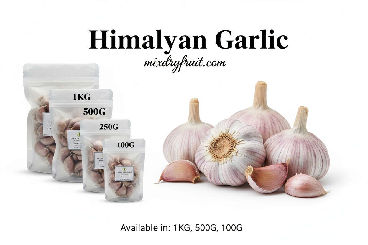Himalayan Garlic - 1KG, 500G, 250G, 100G - Mixdryfruit.com
