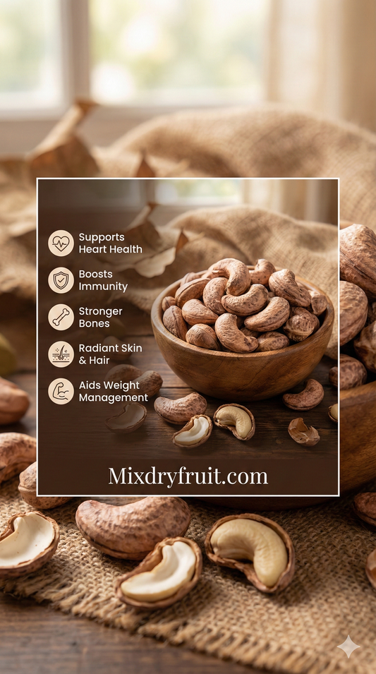 Premium Cashew Nuts With Shell - 800g