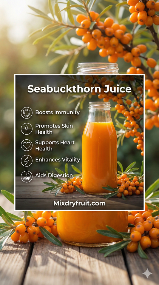 Premium Seabuckthorn Juice (500ml) – Cold Pressed & Natural